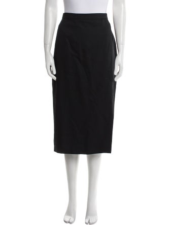 Marina Rinaldi Virgin Wool Midi Length Skirt