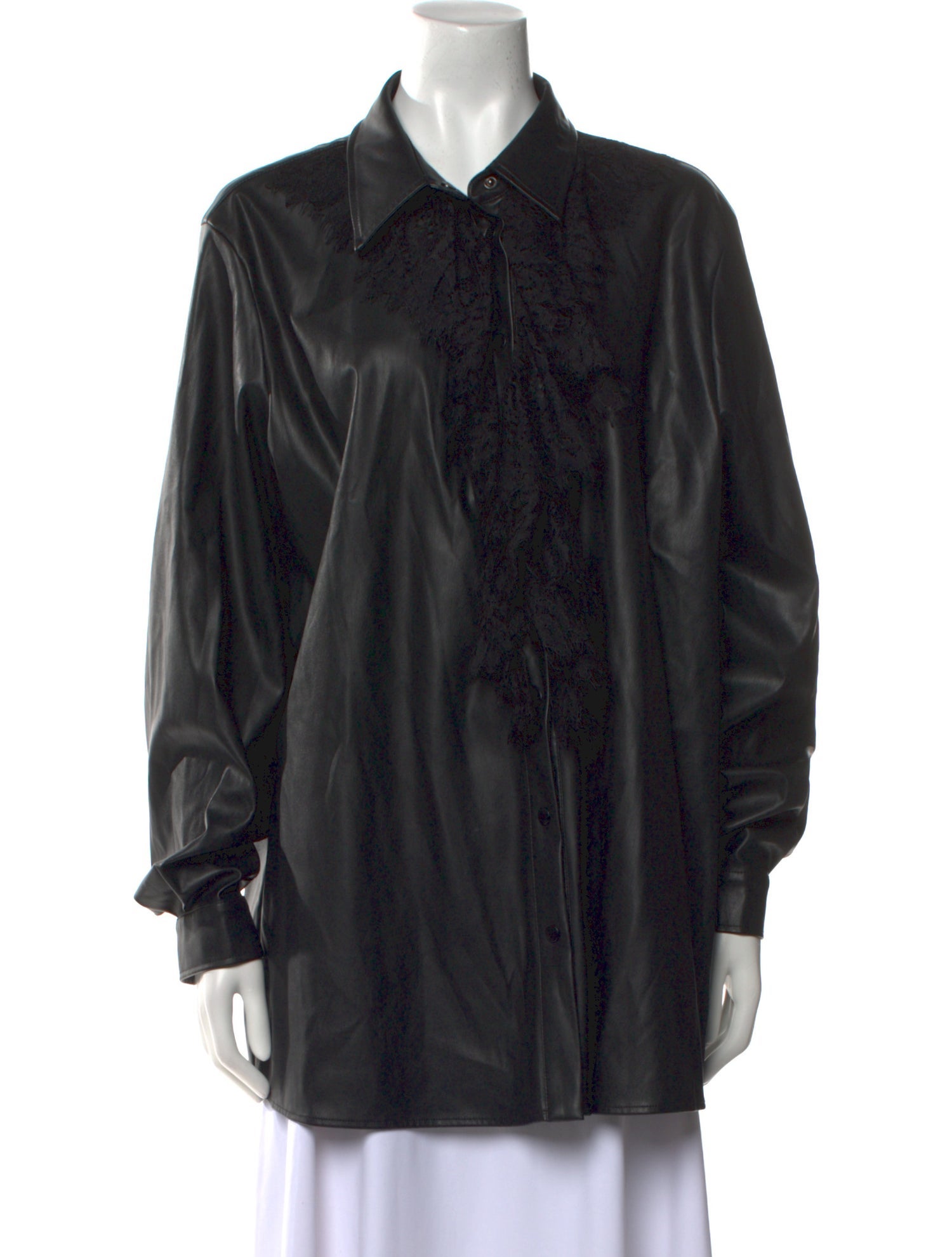 Marina Rinaldi Long Sleeve Button-Up Top