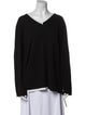 Marina Rinaldi Virgin Wool V-Neck Sweatshirt