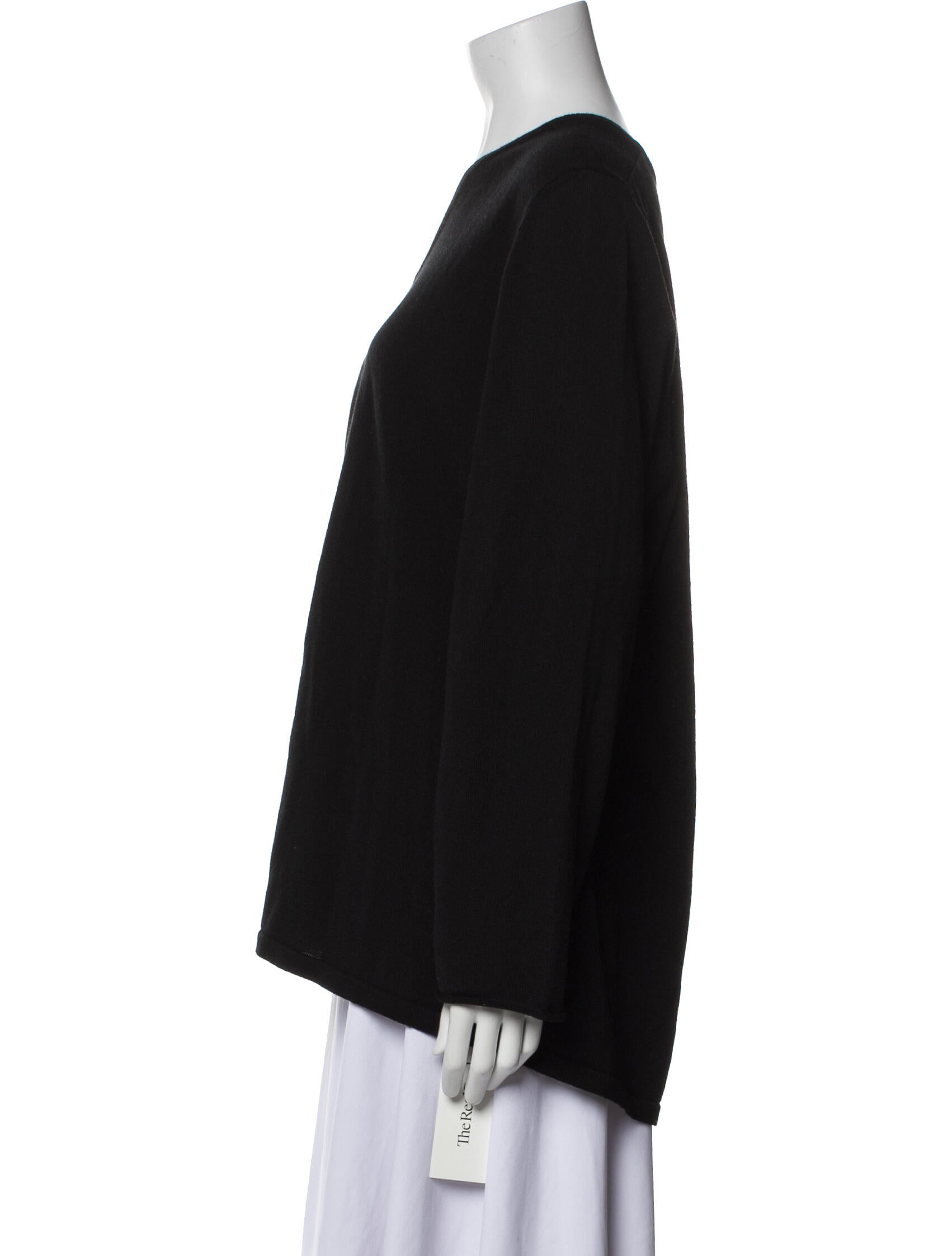 Marina Rinaldi Virgin Wool V-Neck Sweatshirt