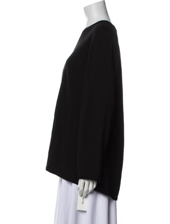 Marina Rinaldi Virgin Wool V-Neck Sweatshirt