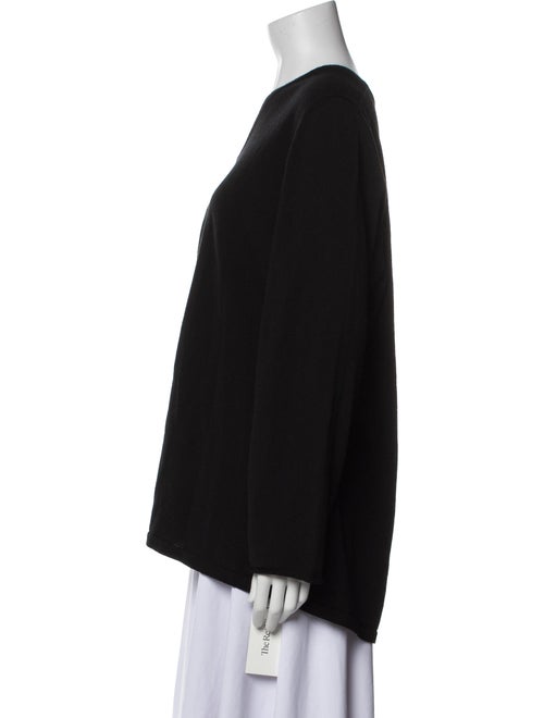 Marina Rinaldi Virgin Wool V-Neck Sweatshirt