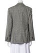 Marina Rinaldi Virgin Wool Houndstooth Print Blazer