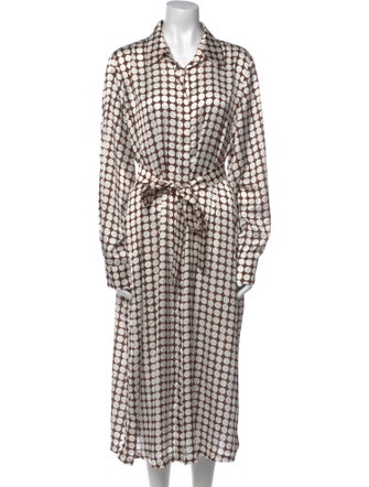 Marina Rinaldi Plaid Print Long Dress