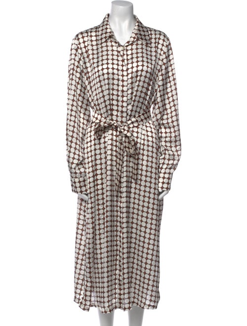 Marina Rinaldi Plaid Print Long Dress