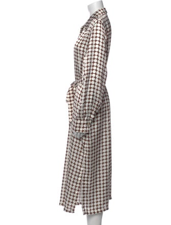 Marina Rinaldi Plaid Print Long Dress
