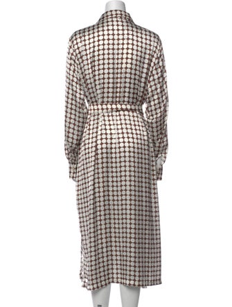Marina Rinaldi Plaid Print Long Dress
