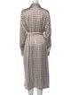 Marina Rinaldi Plaid Print Long Dress