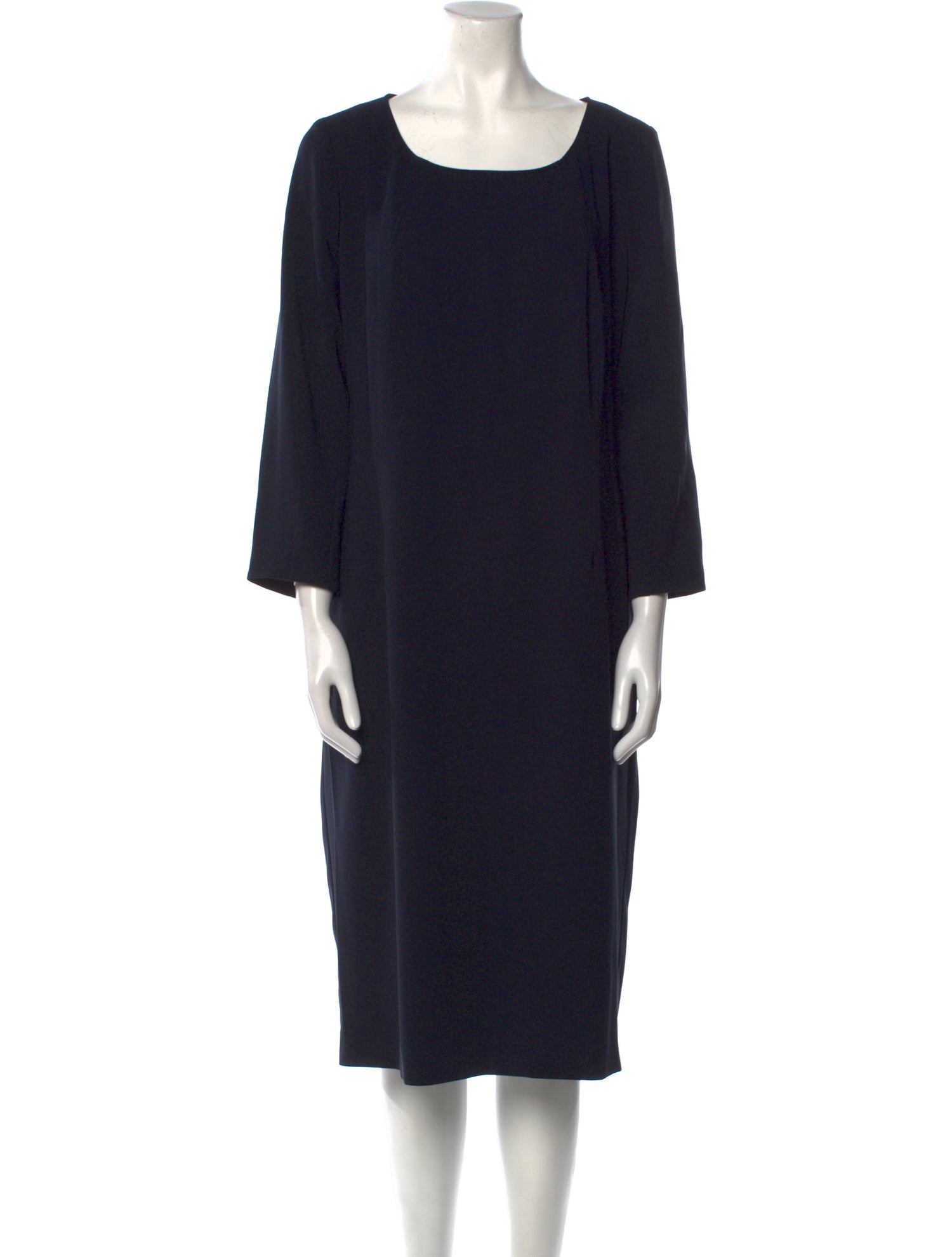 Marina Rinaldi Scoop Neck Midi Length Dress