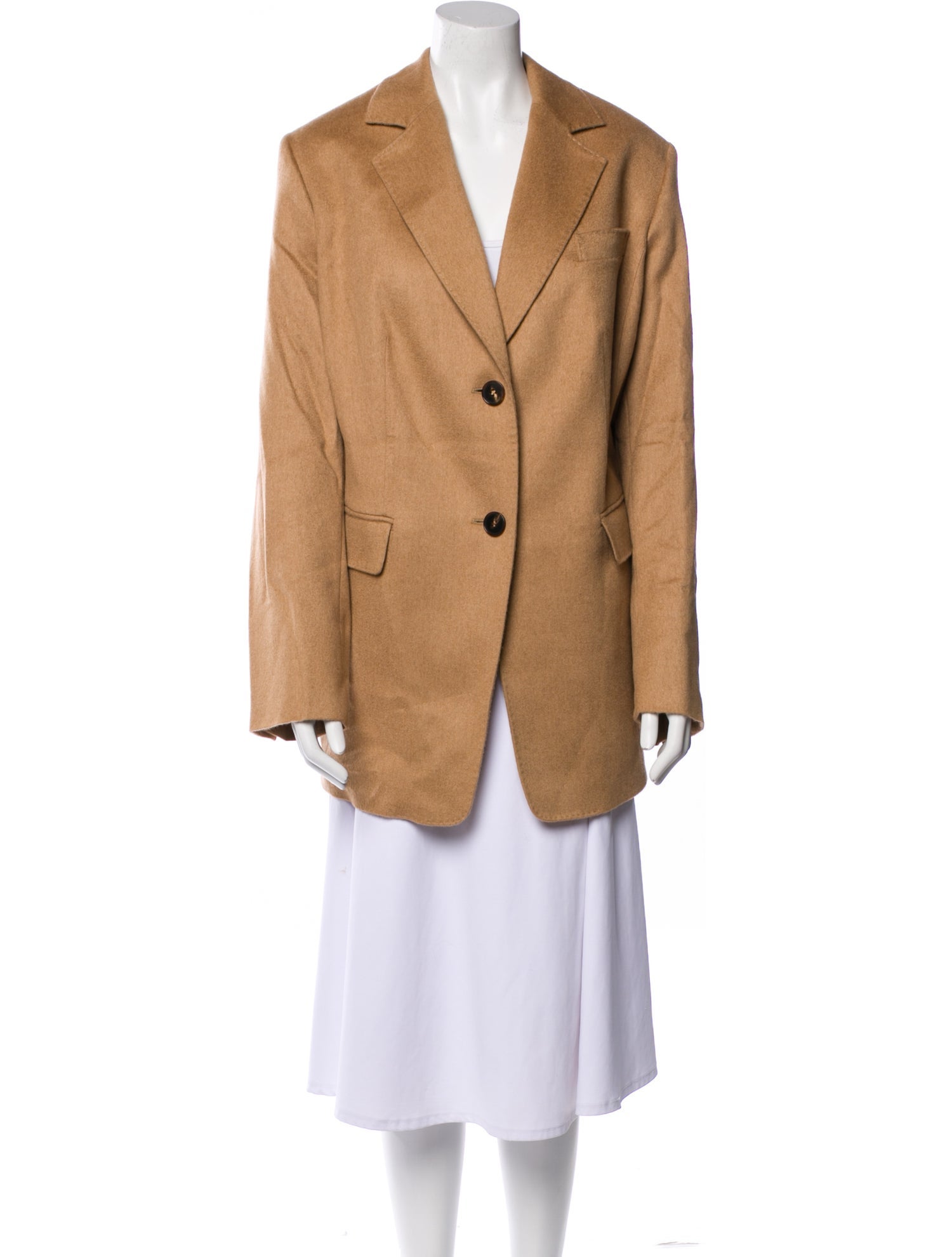 Marina Rinaldi Camel Leather Blazer