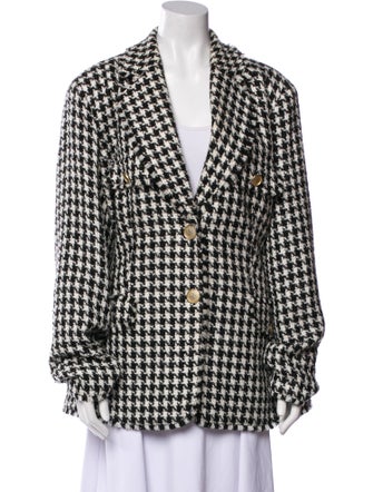 Marina Rinaldi Houndstooth Print Blazer