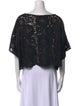 Marina Rinaldi Lace Pattern Bateau Neckline Crop Top
