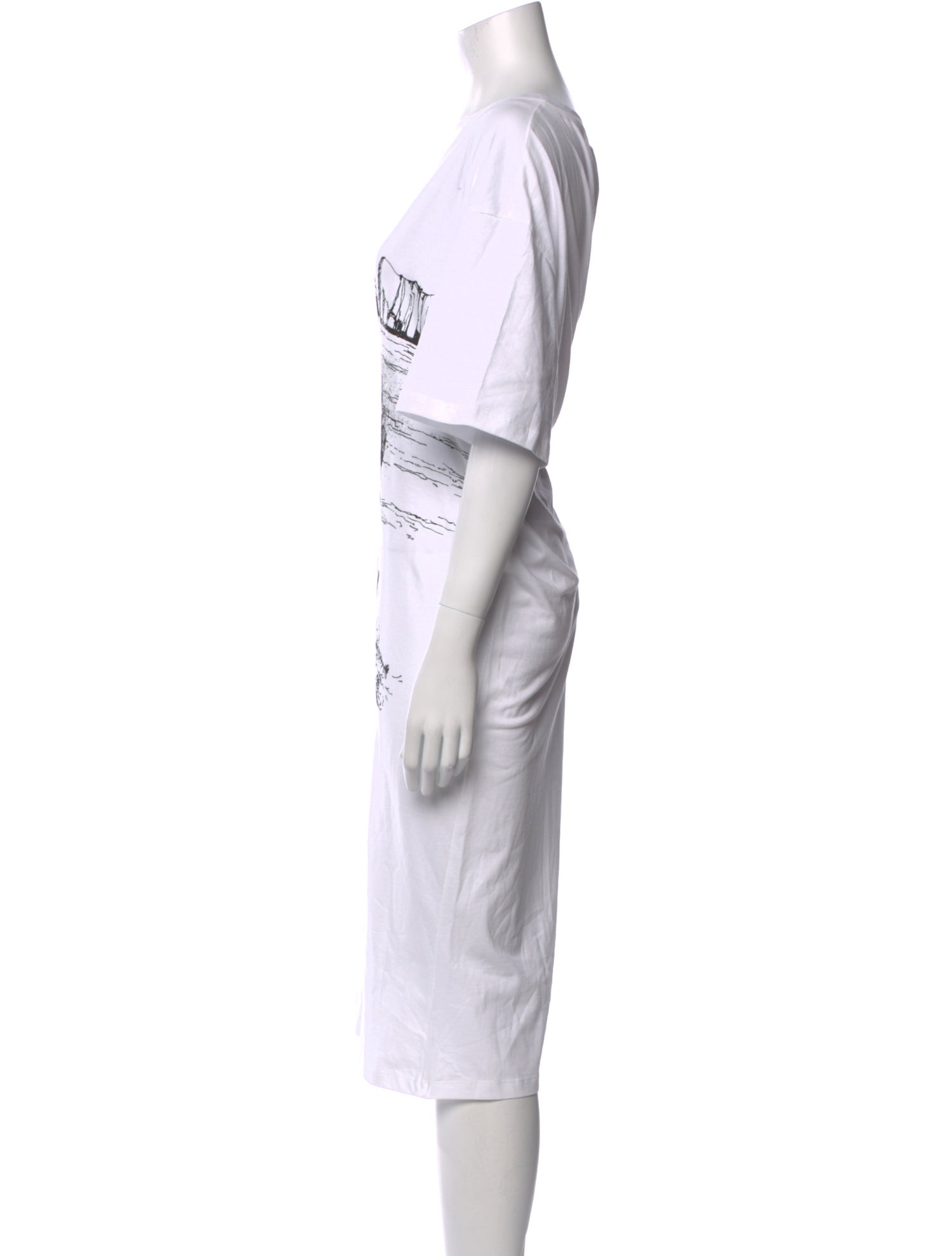 Marina Rinaldi Graphic Print Midi Length Dress