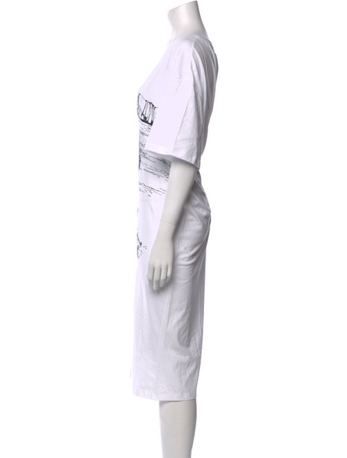 Marina Rinaldi Graphic Print Midi Length Dress