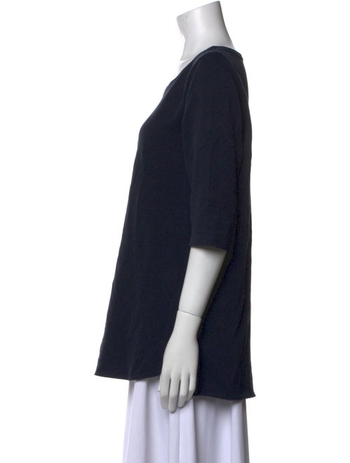 Marina Rinaldi Bateau Neckline Three-Quarter Sleeve T-Shirt