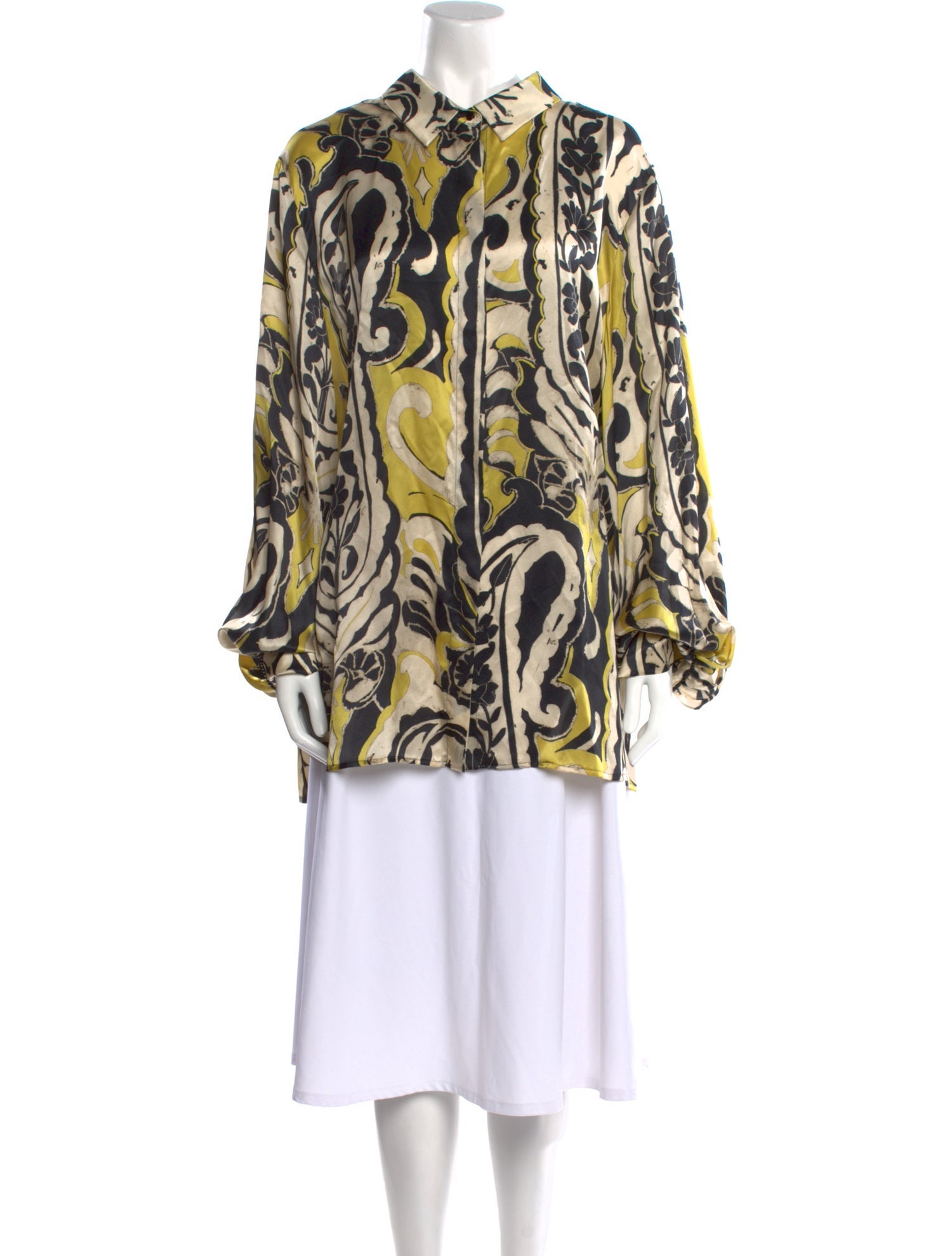 Marina Rinaldi Silk Printed Tunic w/ Tags