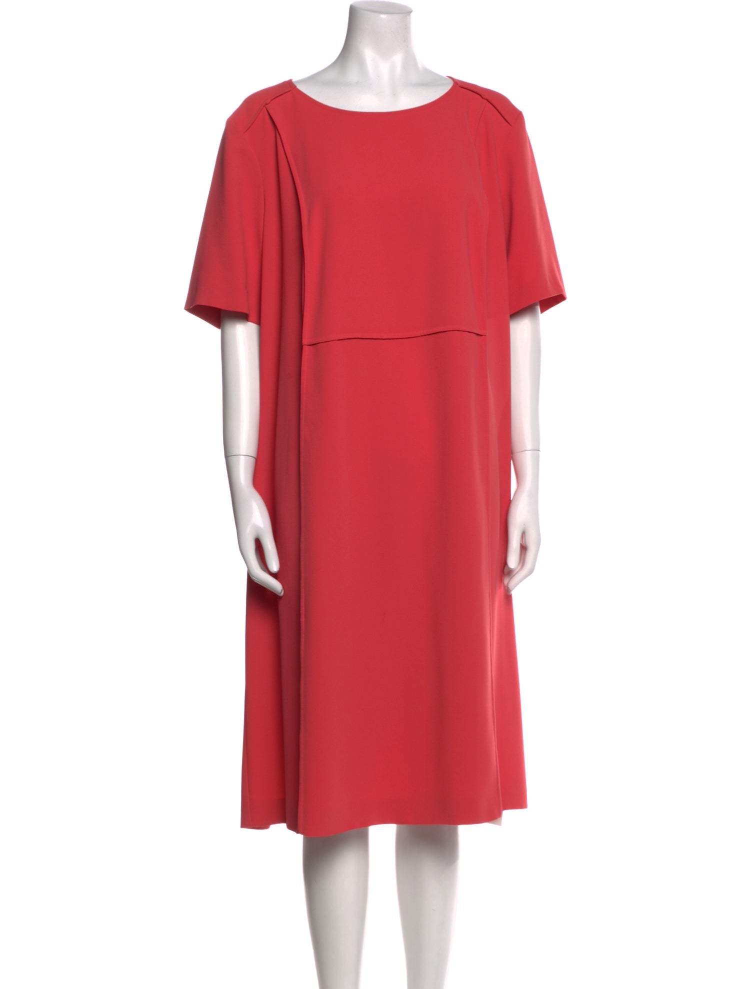 Marina Rinaldi Bateau Neckline Midi Length Dress