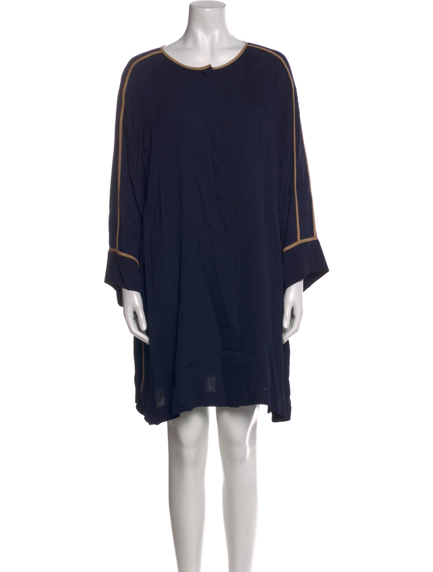 Marina Rinaldi Scoop Neck Knee-Length Dress