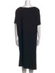 Marina Rinaldi Bateau Neckline Midi Length Dress