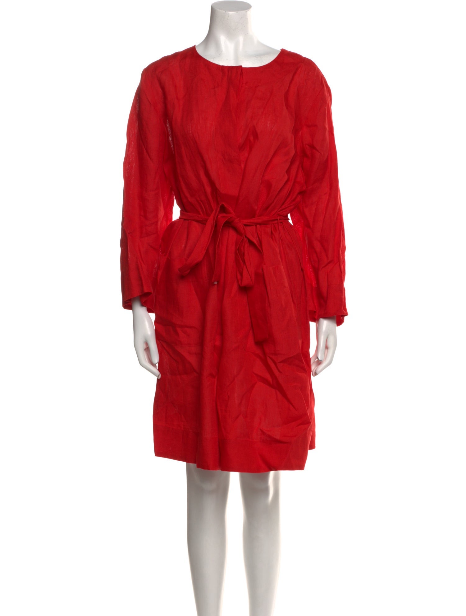Marina Rinaldi Linen Knee-Length Dress