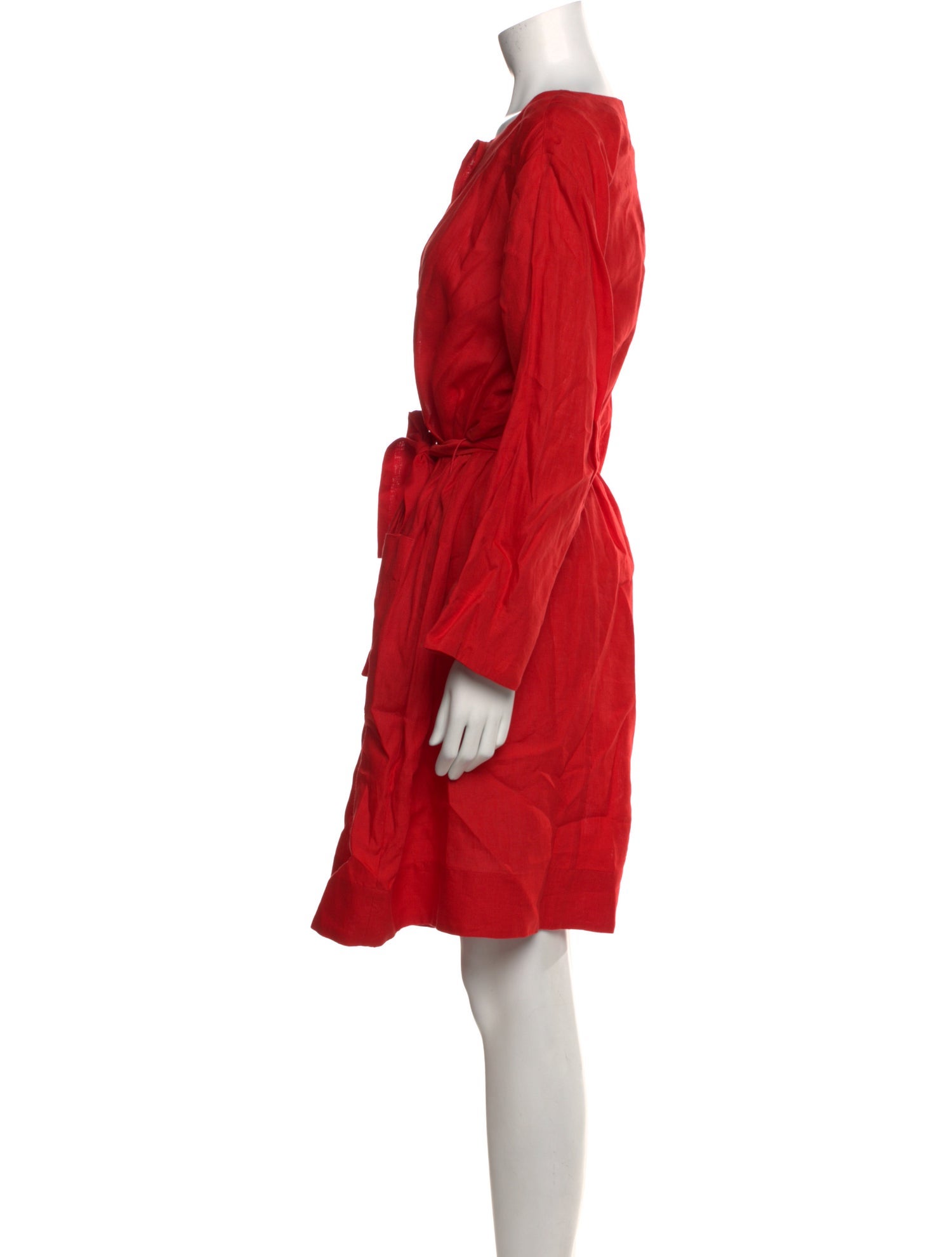 Marina Rinaldi Linen Knee-Length Dress