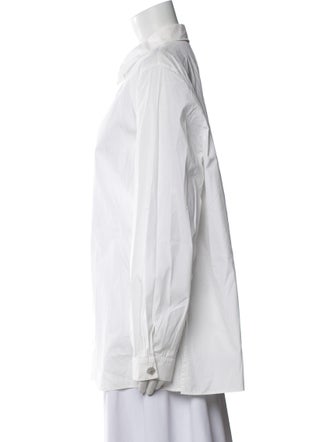 Marina Rinaldi Long Sleeve Button-Up Top