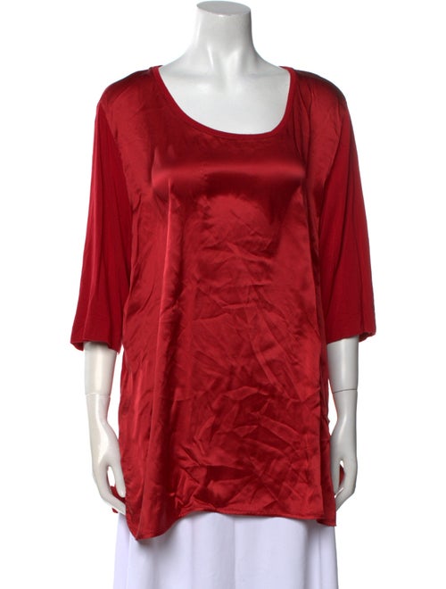 Marina Rinaldi Scoop Neck Short Sleeve Tunic