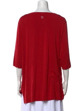 Marina Rinaldi Scoop Neck Short Sleeve Tunic