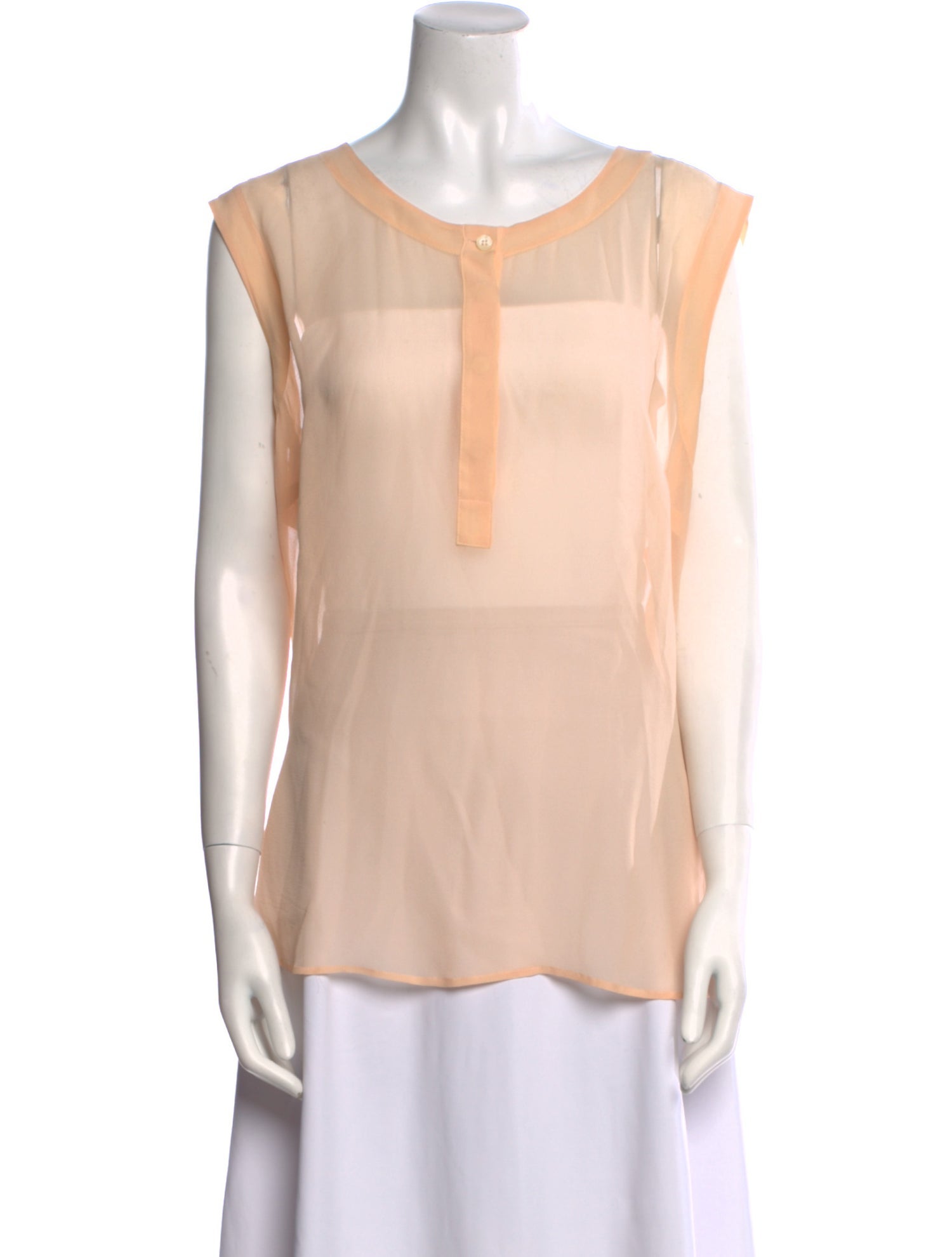 Marina Rinaldi Silk Scoop Neck Blouse