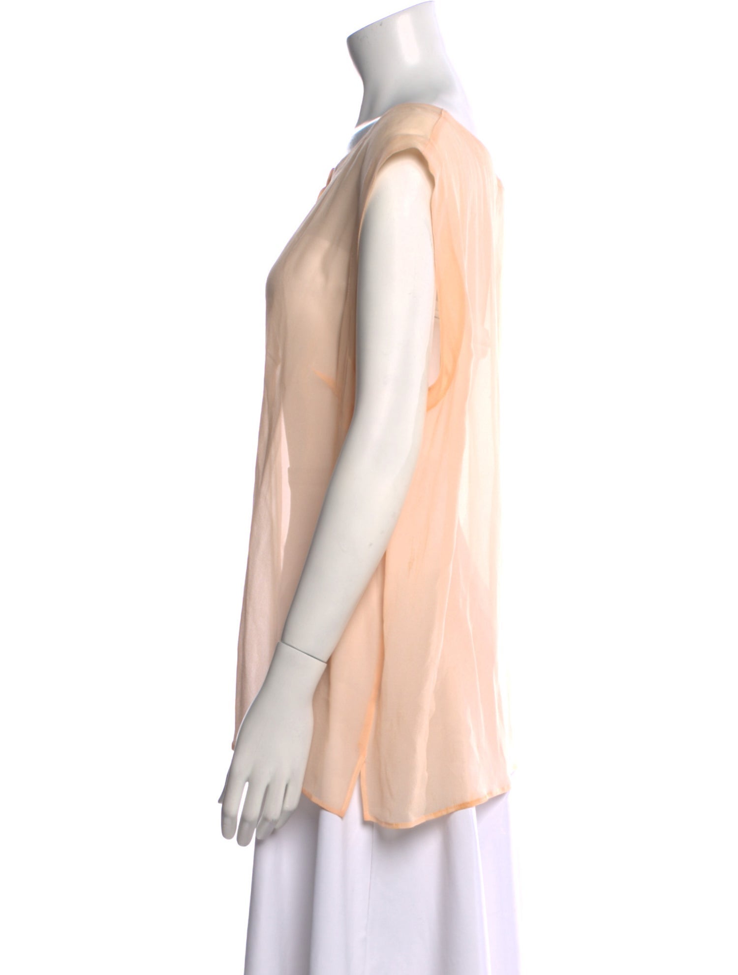Marina Rinaldi Silk Scoop Neck Blouse