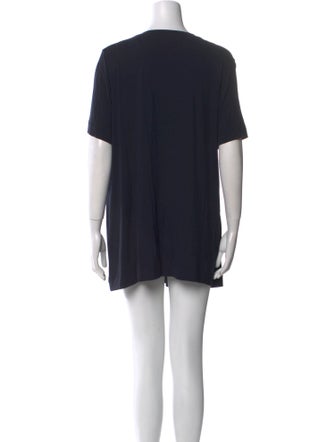 Marina Rinaldi Scoop Neck Mini Dress