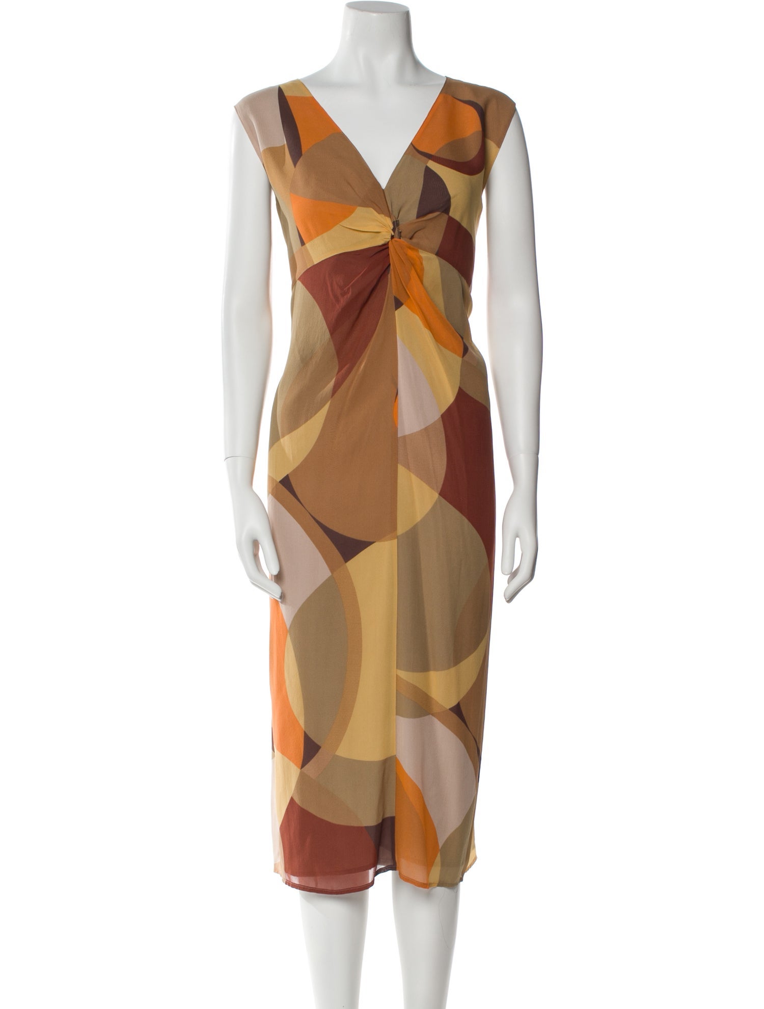 Marina Rinaldi Silk Midi Length Dress
