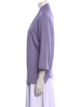 Marina Rinaldi V-Neck Three-Quarter Sleeve Blouse