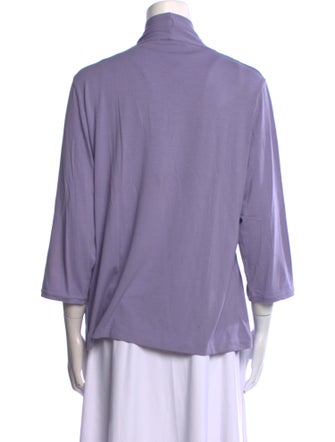 Marina Rinaldi V-Neck Three-Quarter Sleeve Blouse