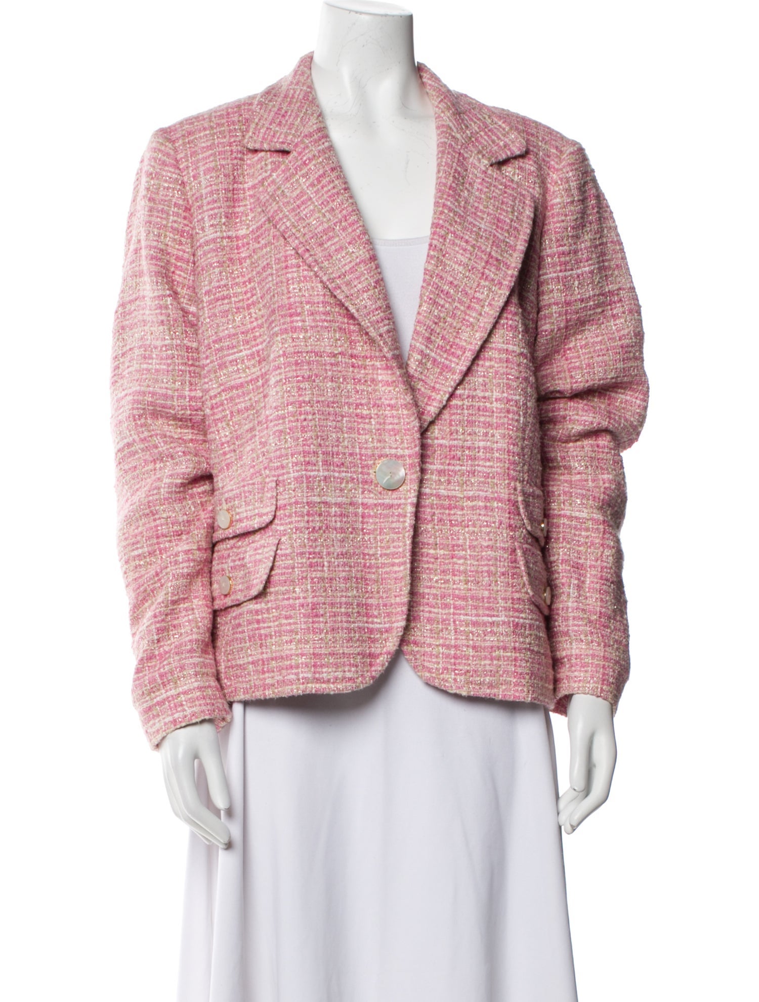 Marina Rinaldi Tweed Pattern Blazer