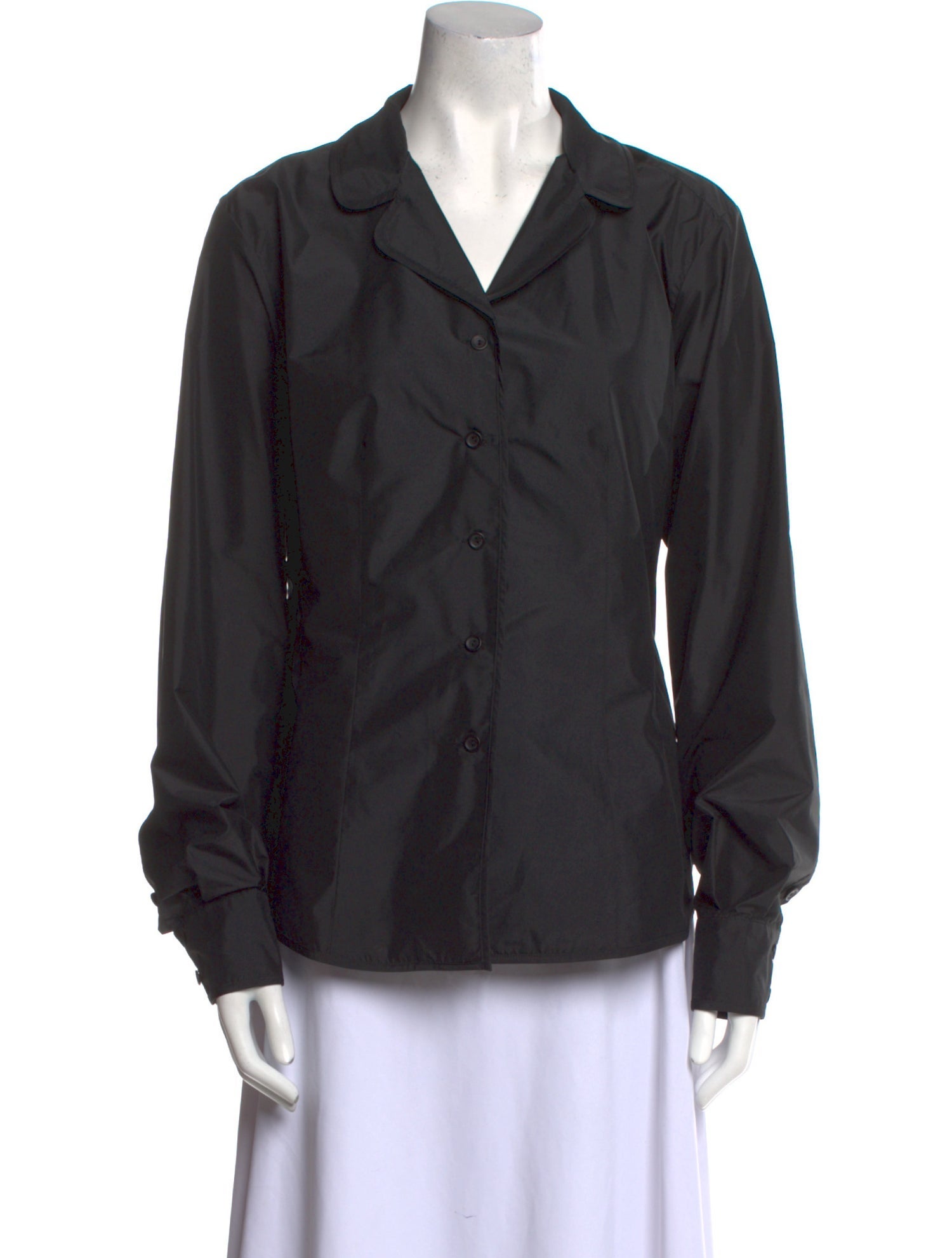 Marina Rinaldi Long Sleeve Button-Up Top