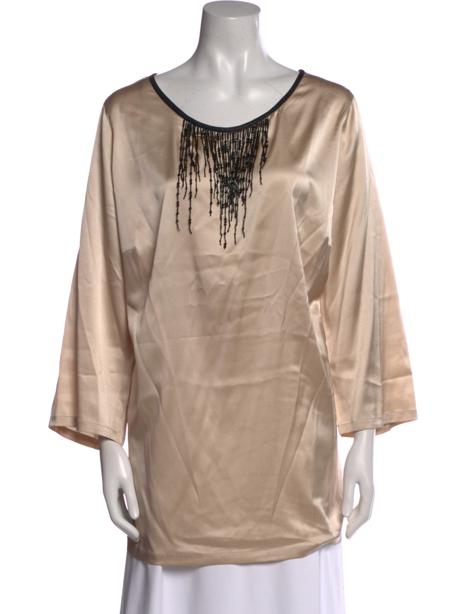 Marina Rinaldi Silk Scoop Neck Tunic
