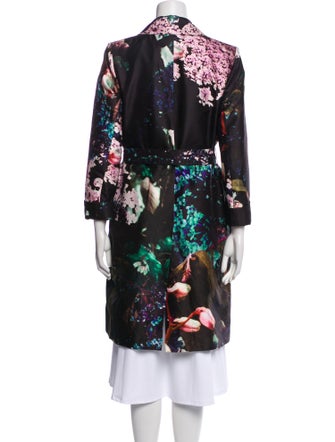Marina Rinaldi Floral Print Trench Coat