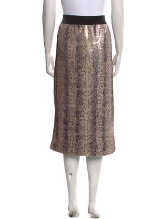 Marina Rinaldi Animal Print Midi Length Skirt