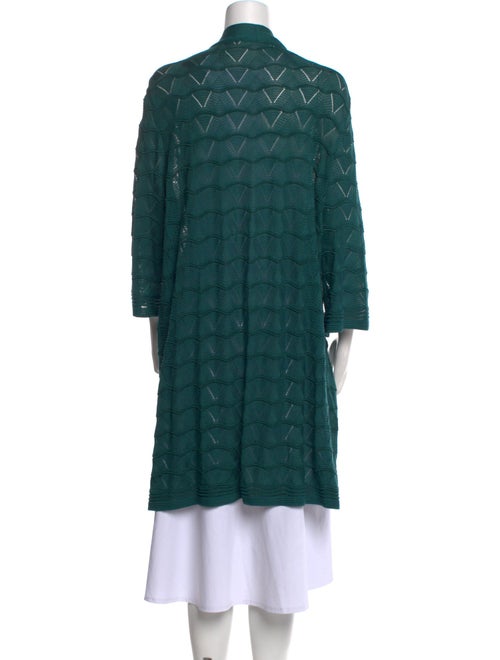 Marina Rinaldi Printed Open Front Sweater