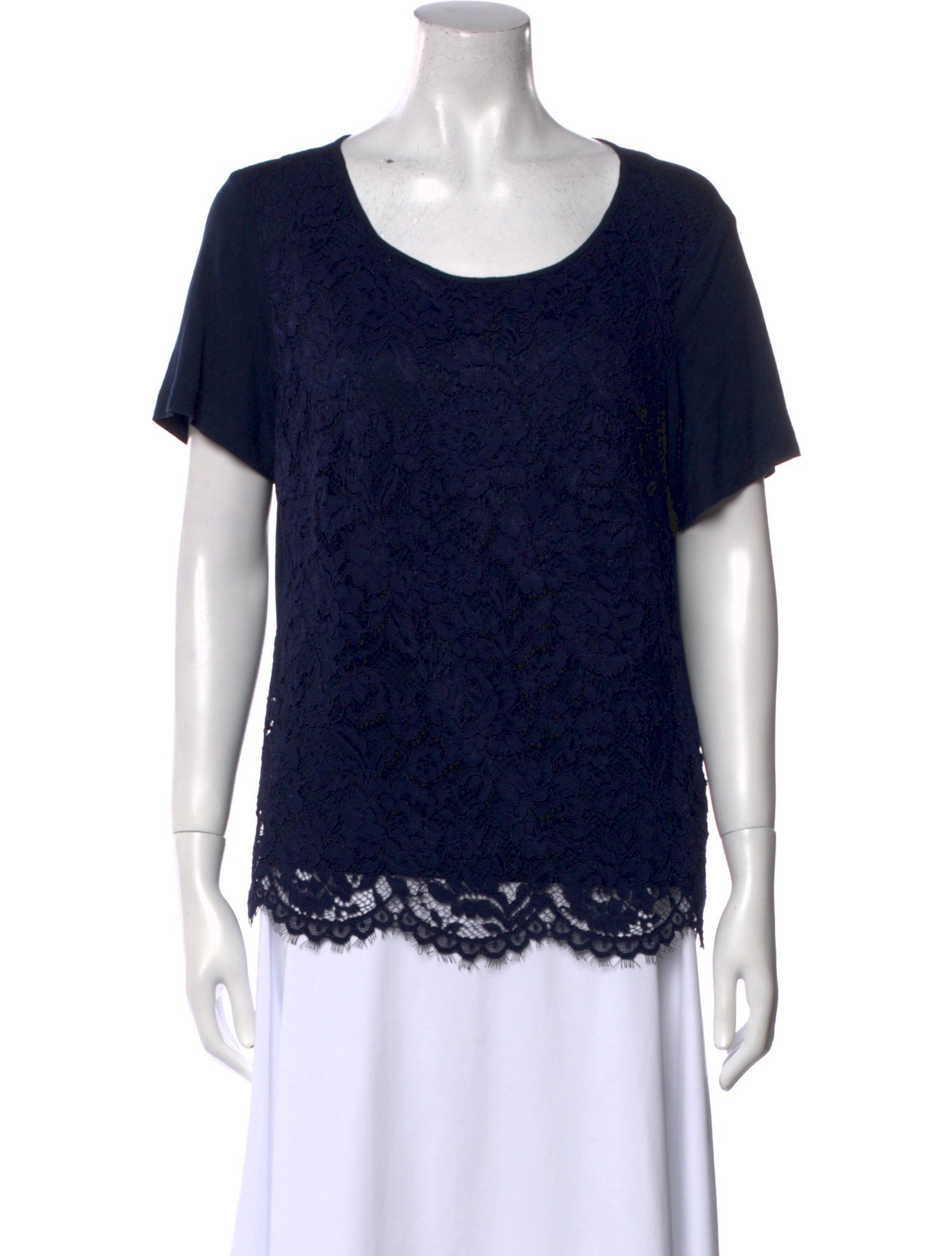 Marina Rinaldi Scoop Neck Short Sleeve T-Shirt