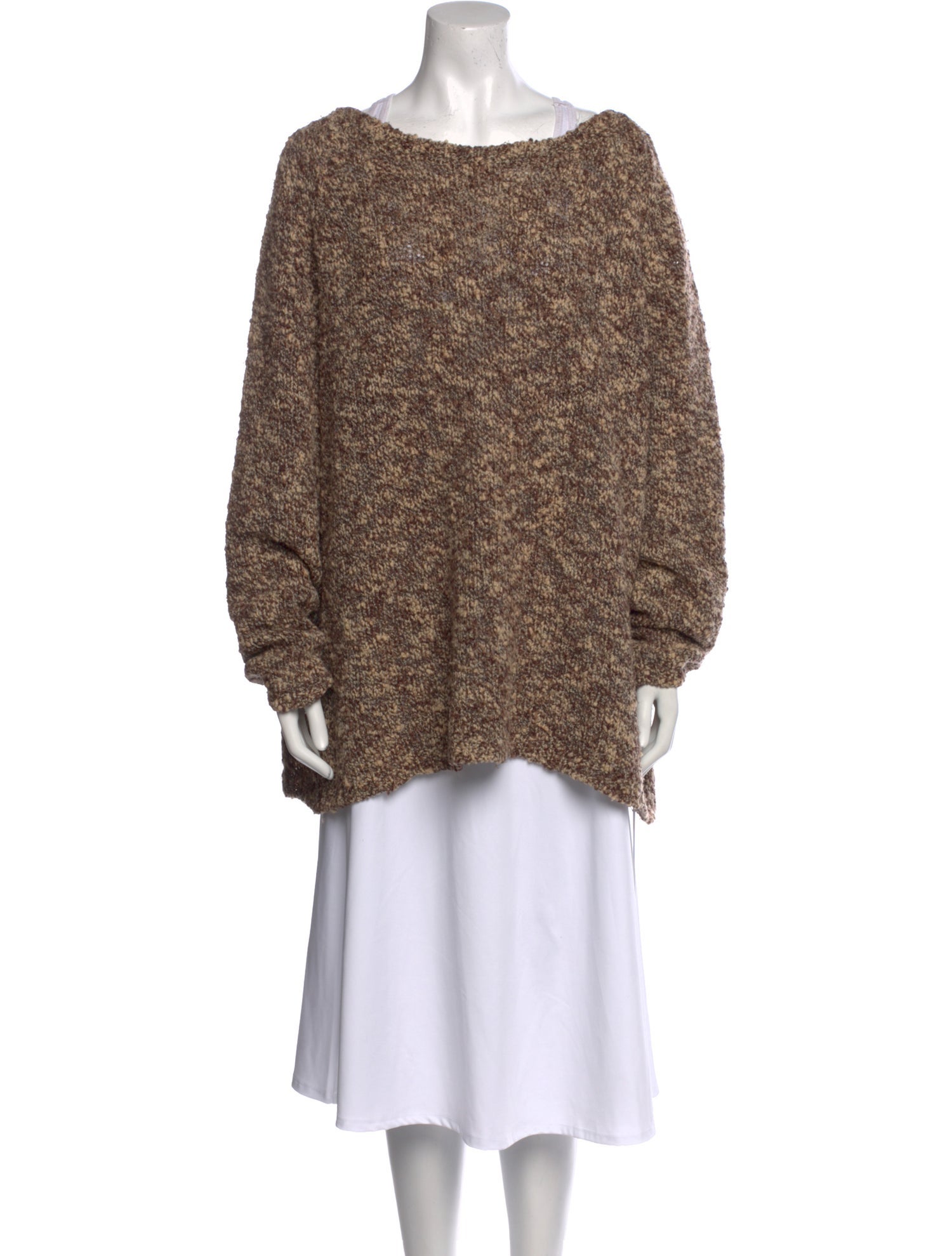 Marina Rinaldi Virgin Wool Scoop Neck Sweater