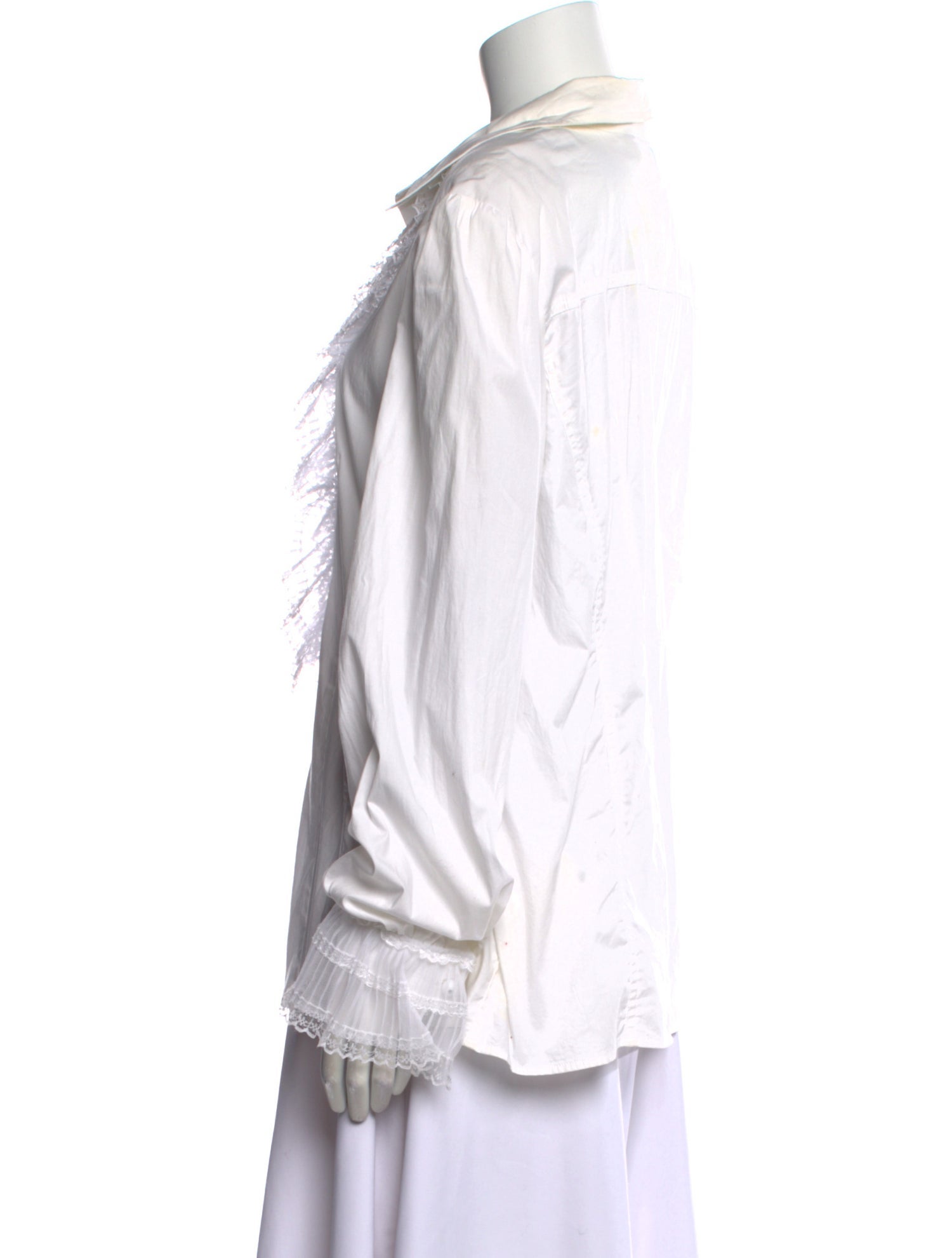 Marina Rinaldi Long Sleeve Button-Up Top