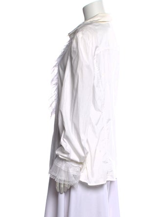 Marina Rinaldi Long Sleeve Button-Up Top