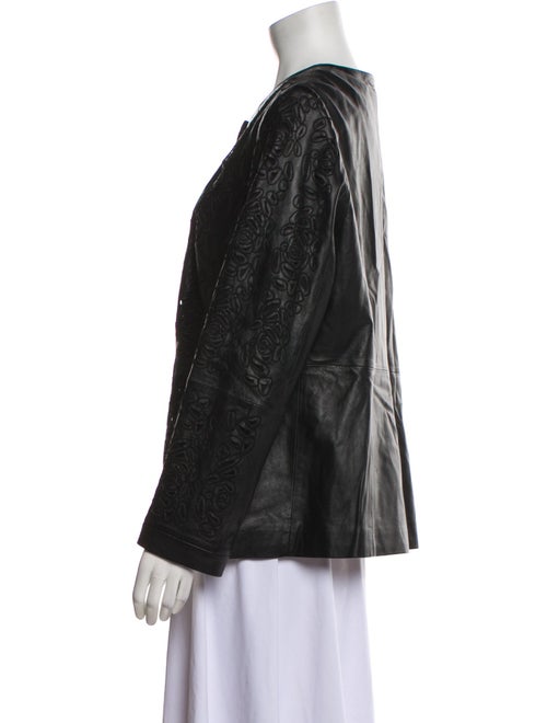 Marina Rinaldi Leather Evening Jacket