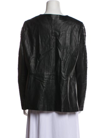 Marina Rinaldi Leather Evening Jacket