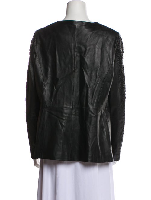 Marina Rinaldi Leather Evening Jacket