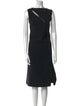 Marina Rinaldi Bateau Neckline Midi Length Dress