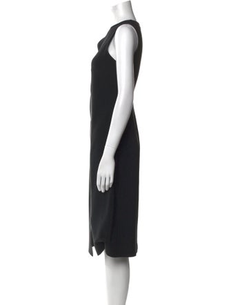 Marina Rinaldi Bateau Neckline Midi Length Dress