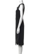 Marina Rinaldi Bateau Neckline Midi Length Dress